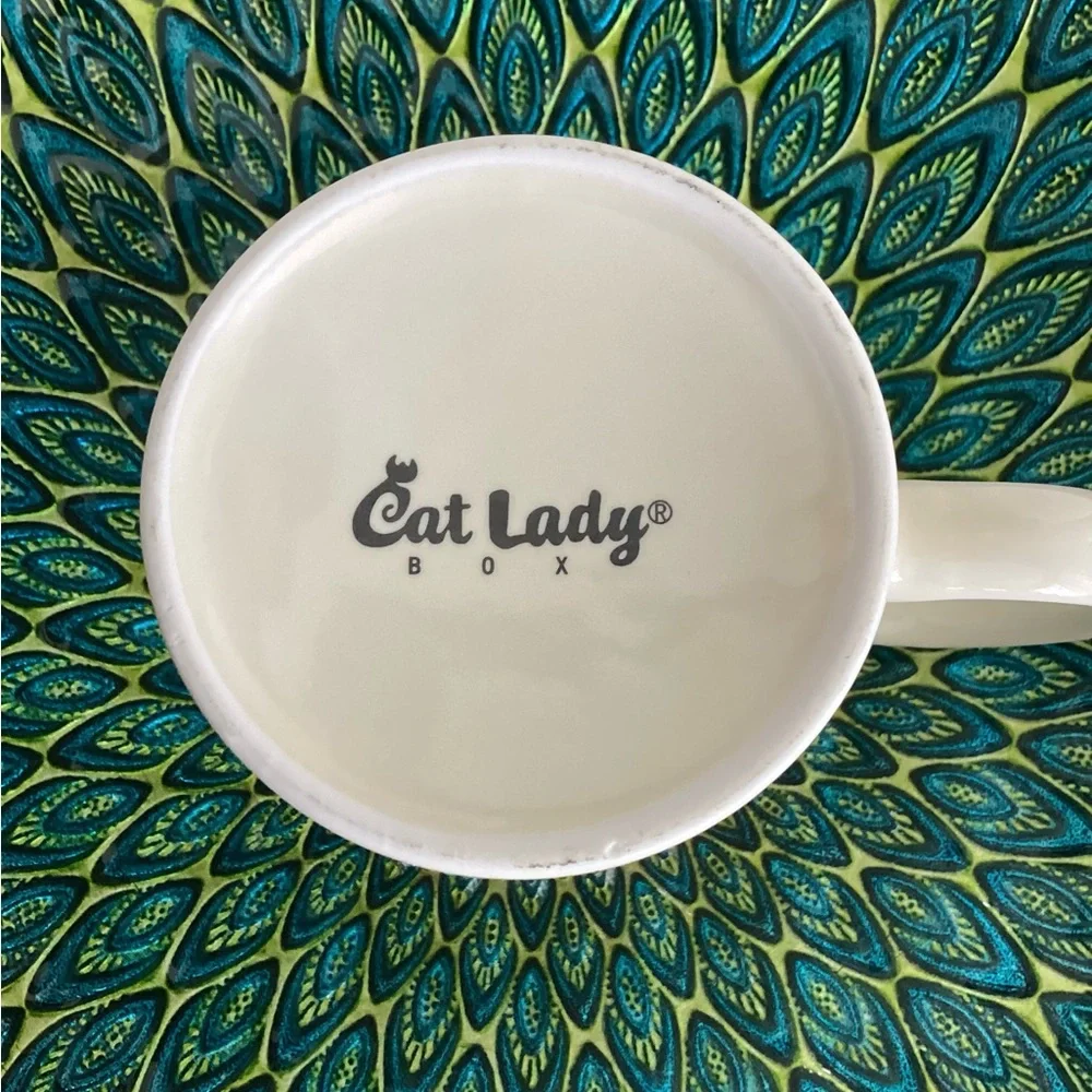 Cat Lady Rise & Shine mug NWOT sunrise - Picture 2 of 3